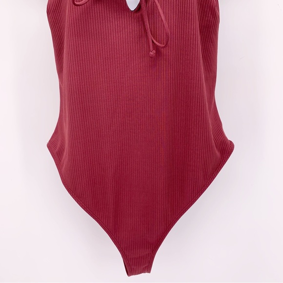 Wolf & Whistle Maroon Bathing Suit Size 40DDD - Picture 3 of 9